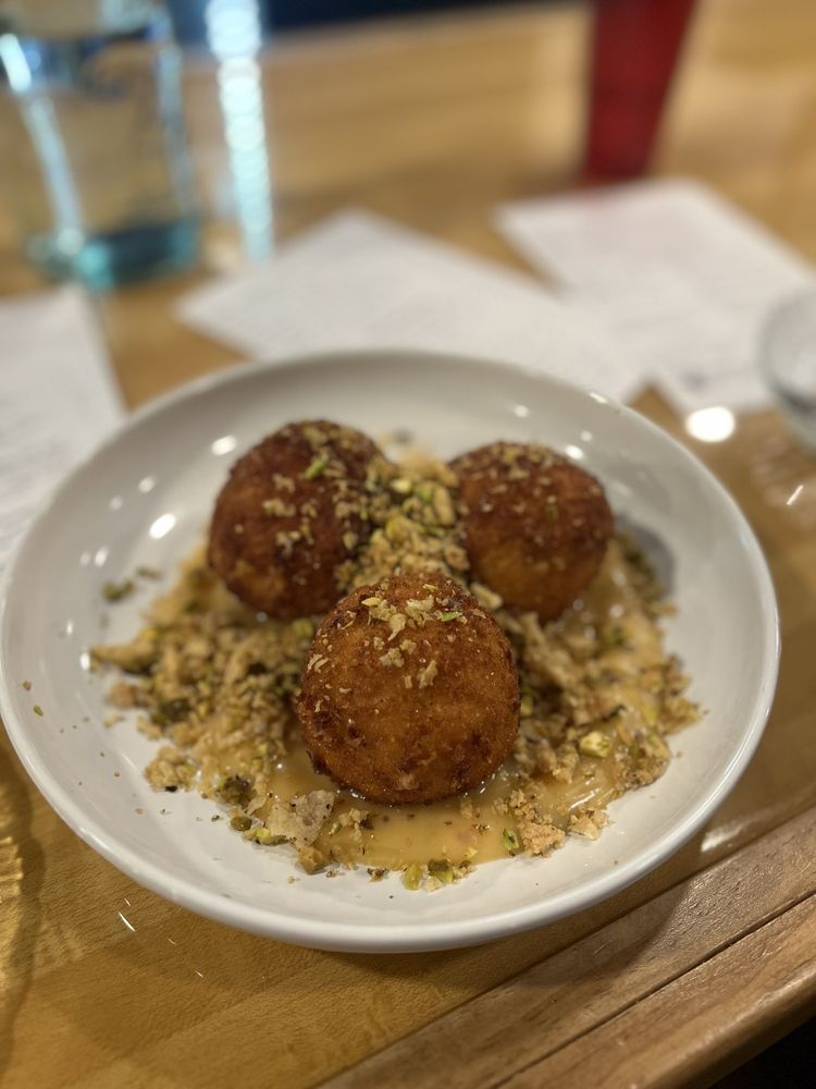 Arancini in red sauce