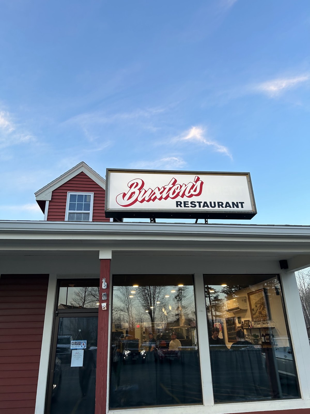 The sign on Route 28